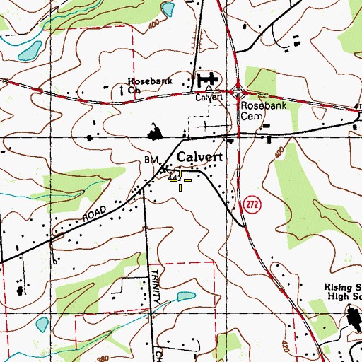 Topographic Map of Calvert, MD