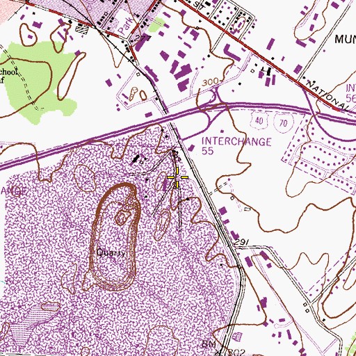 Topographic Map of Grove, MD