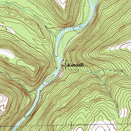 Topographic Map of Kendall, MD