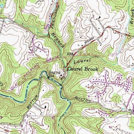 Topographic Map of Laurel Brook, MD