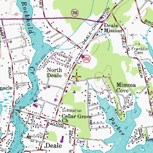 Topographic Map of North Deale, MD