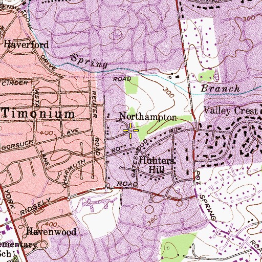 Topographic Map of Northampton, MD