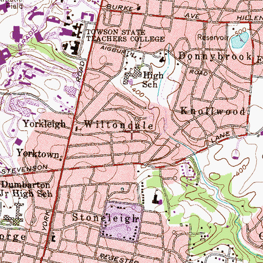 Topographic Map of Wiltondale, MD