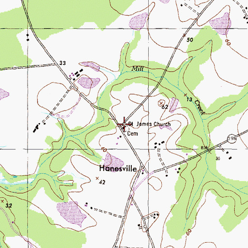 Topographic Map of Worton Heights, MD