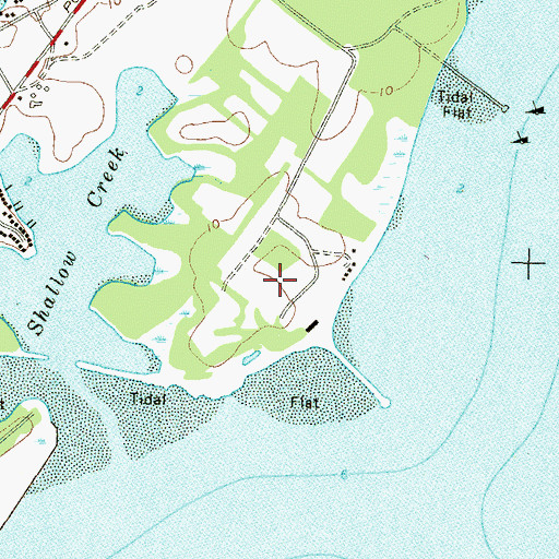 Topographic Map of Bay Shore Park (historical), MD