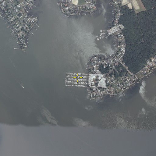 Aerial/Satellite Image of Bowleys Yacht Basin, MD