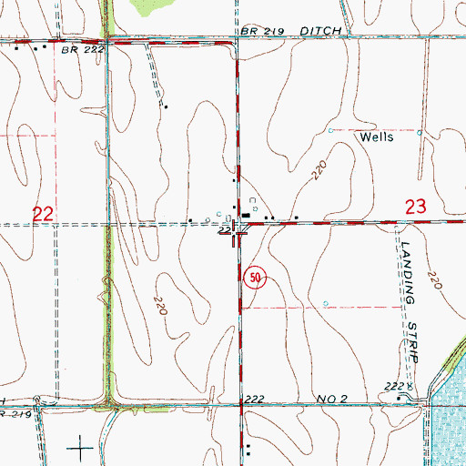 Topographic Map of Butler Church (historical), AR