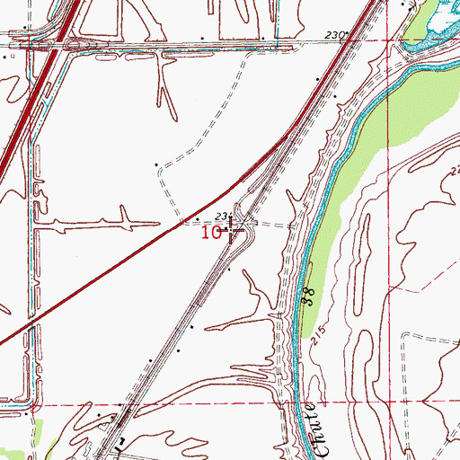 Topographic Map of Meneshea School (historical), AR