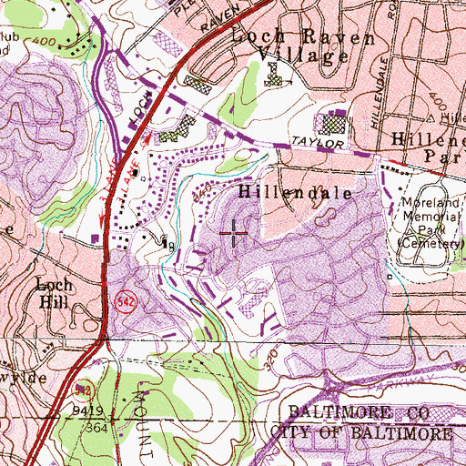 Topographic Map of Ashlar Hill, MD