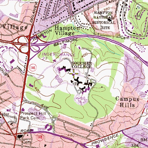 Topographic Map of Haebler Memorial Church, MD