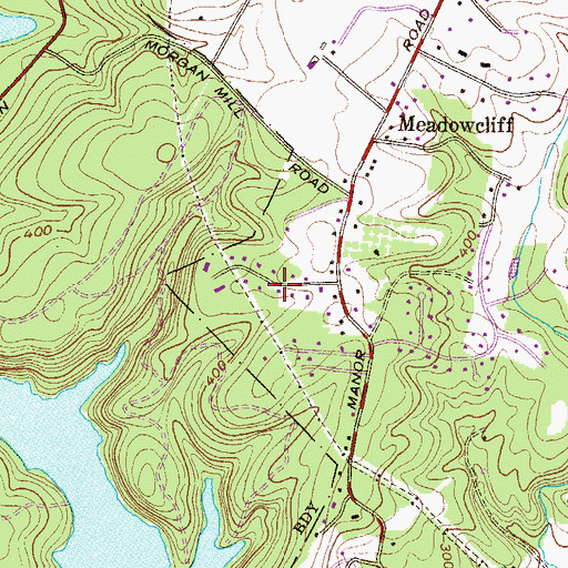 Topographic Map of Halifax Heights, MD