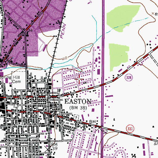 Topographic Map of Calvert Terrace, MD