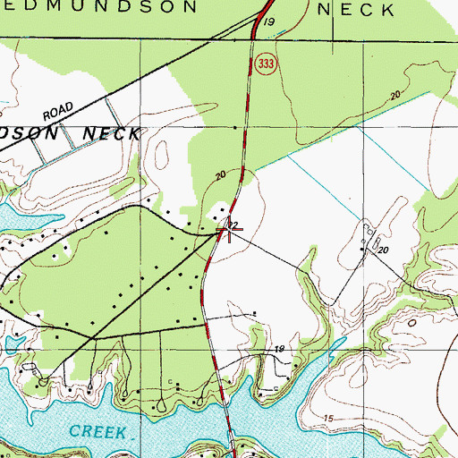 Topographic Map of Cooks Hope, MD