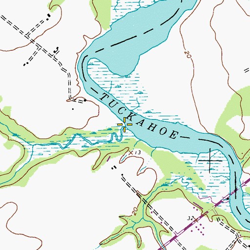 Topographic Map of Jadwins Creek, MD