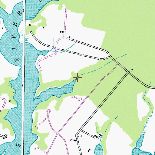 Topographic Map of Kirks Creek, MD