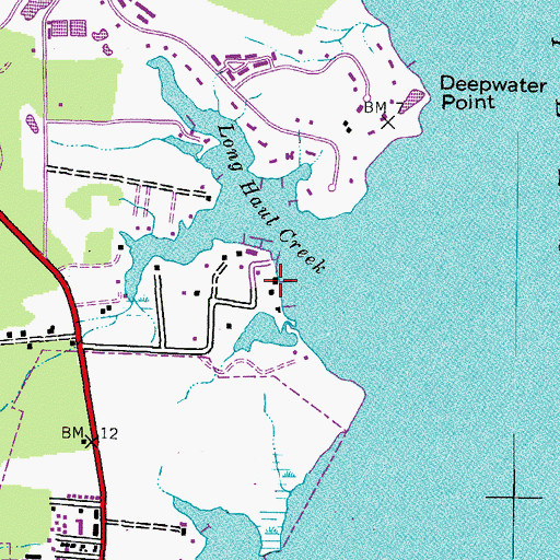 Topographic Map of Miles River Yacht Club, MD
