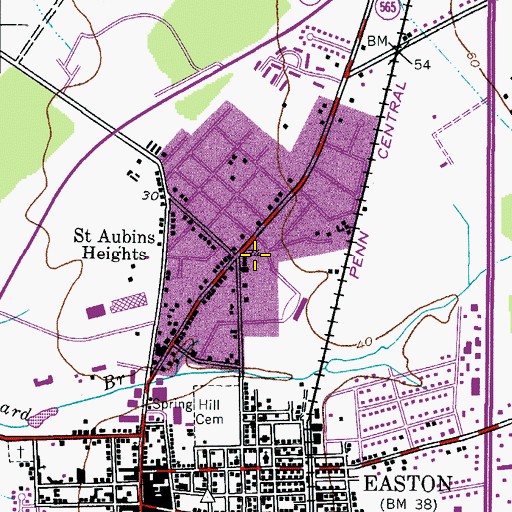 Topographic Map of Mount Pleasant Elementary School, MD