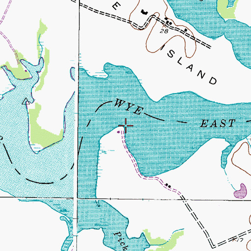 Topographic Map of Nathaniel Point, MD