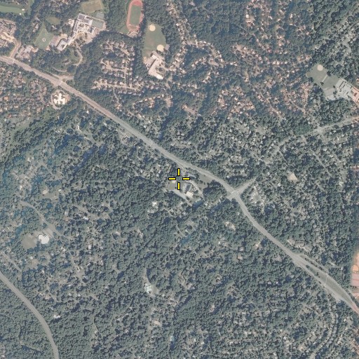 Aerial/Satellite Image of Saint Bartholemew Church, MD