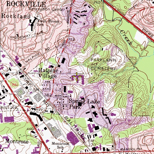 Topographic Map of Department of Health and Human Services, MD