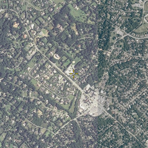Aerial/Satellite Image of Potomac United Presbyterian Church, MD