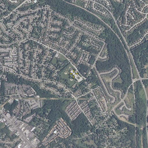 Aerial/Satellite Image of Timber Grove Elementary School, MD
