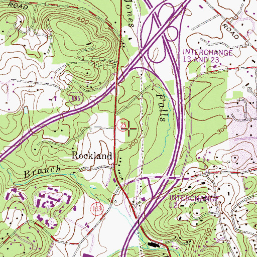 Topographic Map of Brightwood, MD