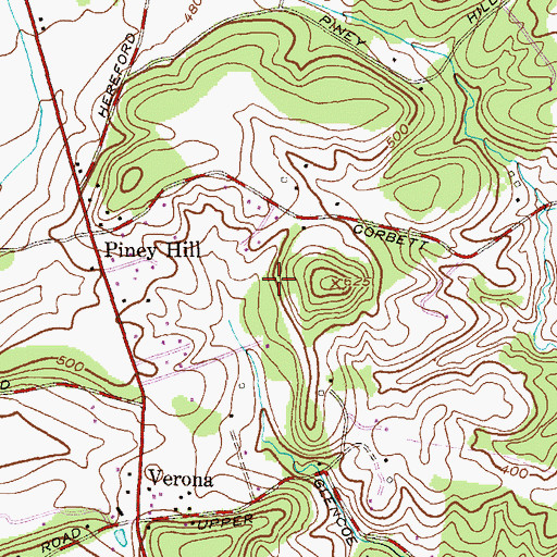 Topographic Map of Chesterfield, MD