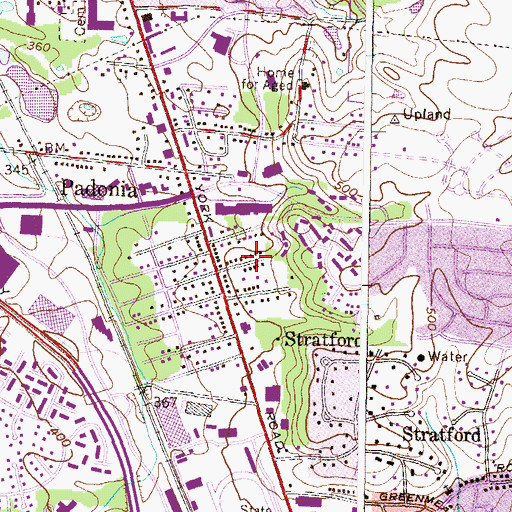 Topographic Map of Talbotts Choice, MD