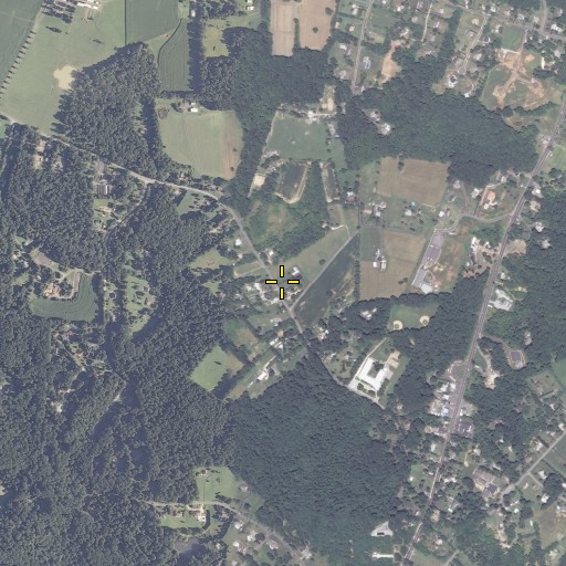 Aerial/Satellite Image of First Baptist Church of Kingsville, MD