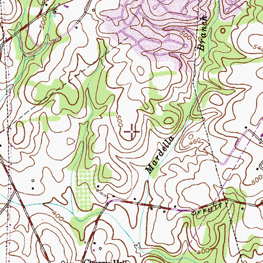 Topographic Map of Offutt Ridge, MD