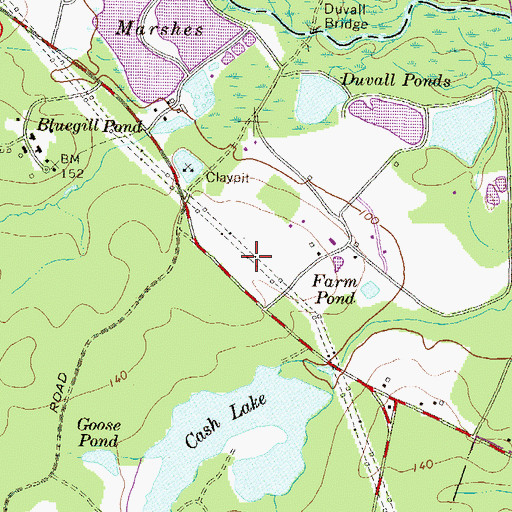 Topographic Map of Cash Creek Dam, MD