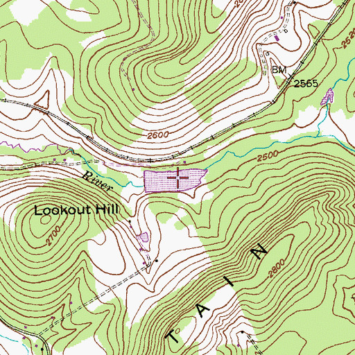 Topographic Map of Little Youghiogheny River Reservoir, MD