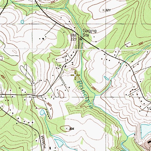 Topographic Map of Mason-Dixon Sand and Gravel Company of Pennsylvania Dam, MD