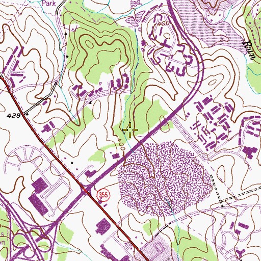 Topographic Map of Lake Walker Pond Number Two, MD