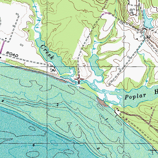 Topographic Map of Belvedere Creek, MD