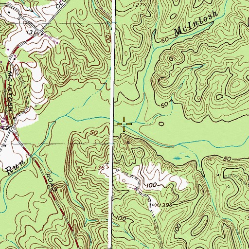 Topographic Map of Brooks Run, MD