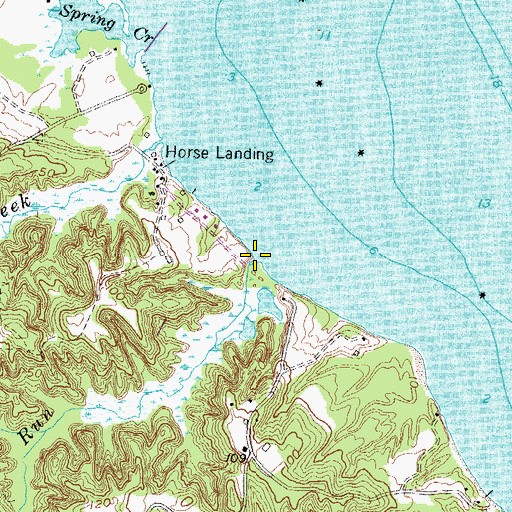 Topographic Map of Coatigan Run, MD