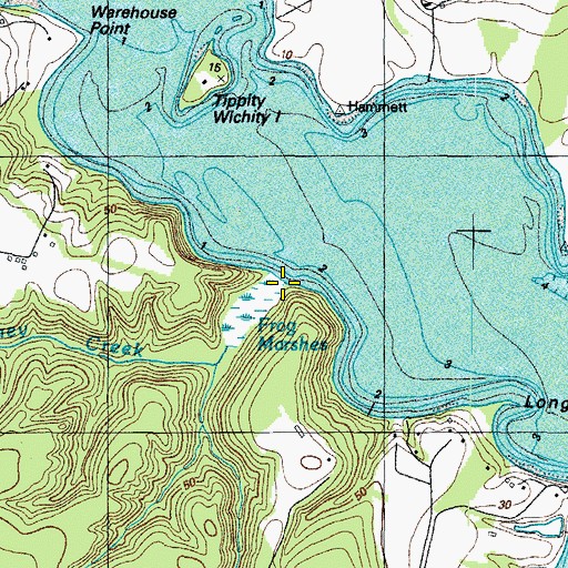 Topographic Map of Craney Creek, MD