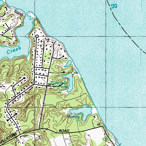 Topographic Map of Esperanza Pond, MD