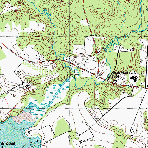 Topographic Map of Hillton Run, MD