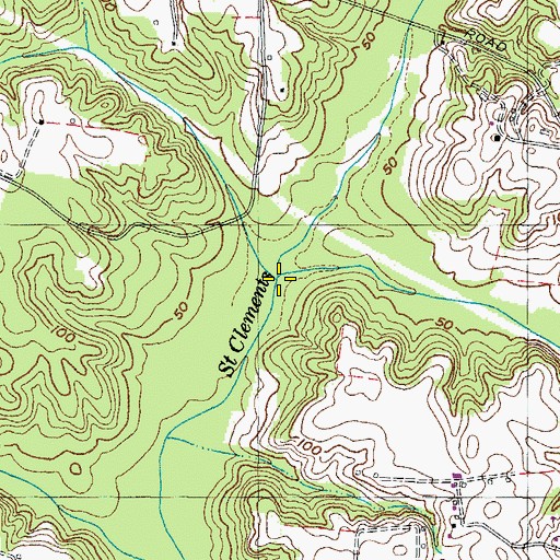 Topographic Map of Locust Run, MD