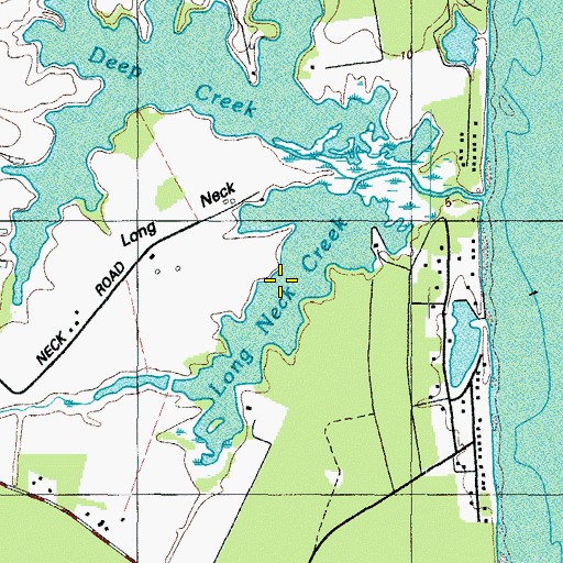 Topographic Map of Long Neck Creek, MD