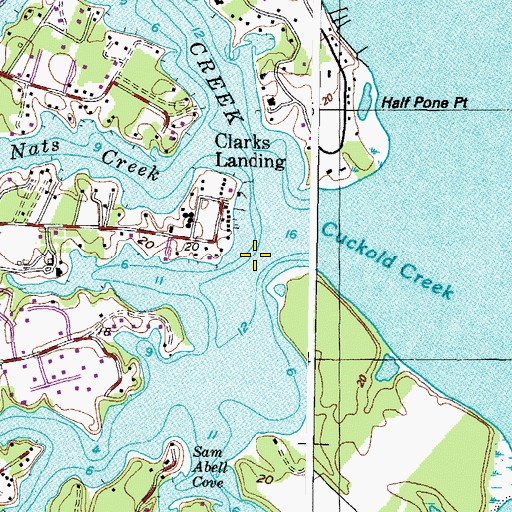 Topographic Map of Mill Creek, MD