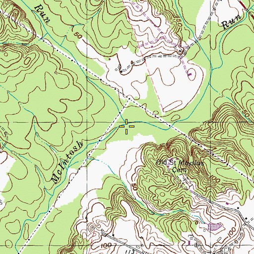 Topographic Map of Miski Run, MD