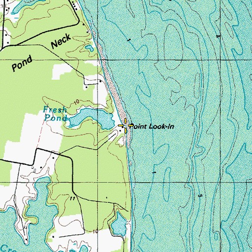 Topographic Map of Point Look-In, MD