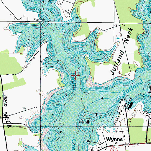 Topographic Map of Smith Creek, MD