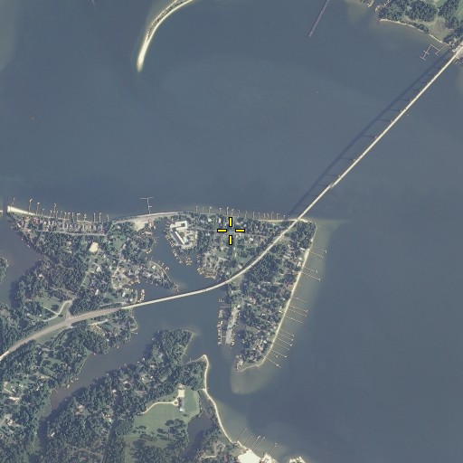 Aerial/Satellite Image of Town Creek, MD