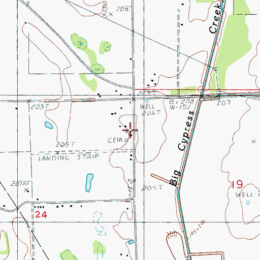 Topographic Map of Peters Rock School (historical), AR