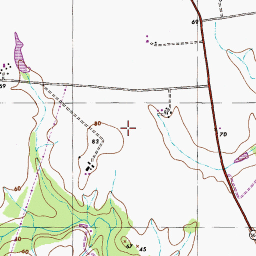 Topographic Map of Wright Field, MD